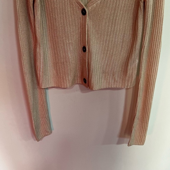Free People Game On Ribbed Cardigan Sweater - Picture 4 of 11